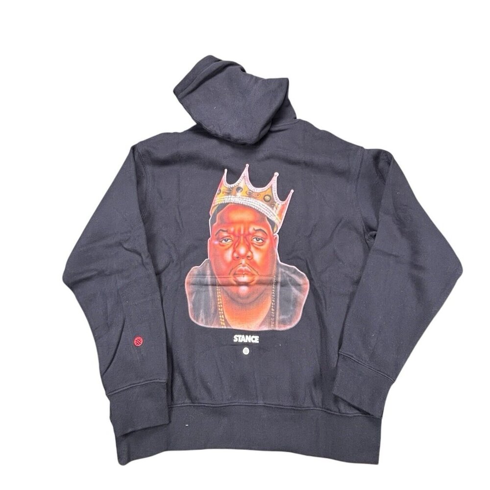 Stance Biggie Hoodie Men’s Medium “Sky’s The Limit” Black Notorious BIG